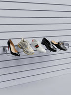 Chrome Zigzag Shoe Display Rack1