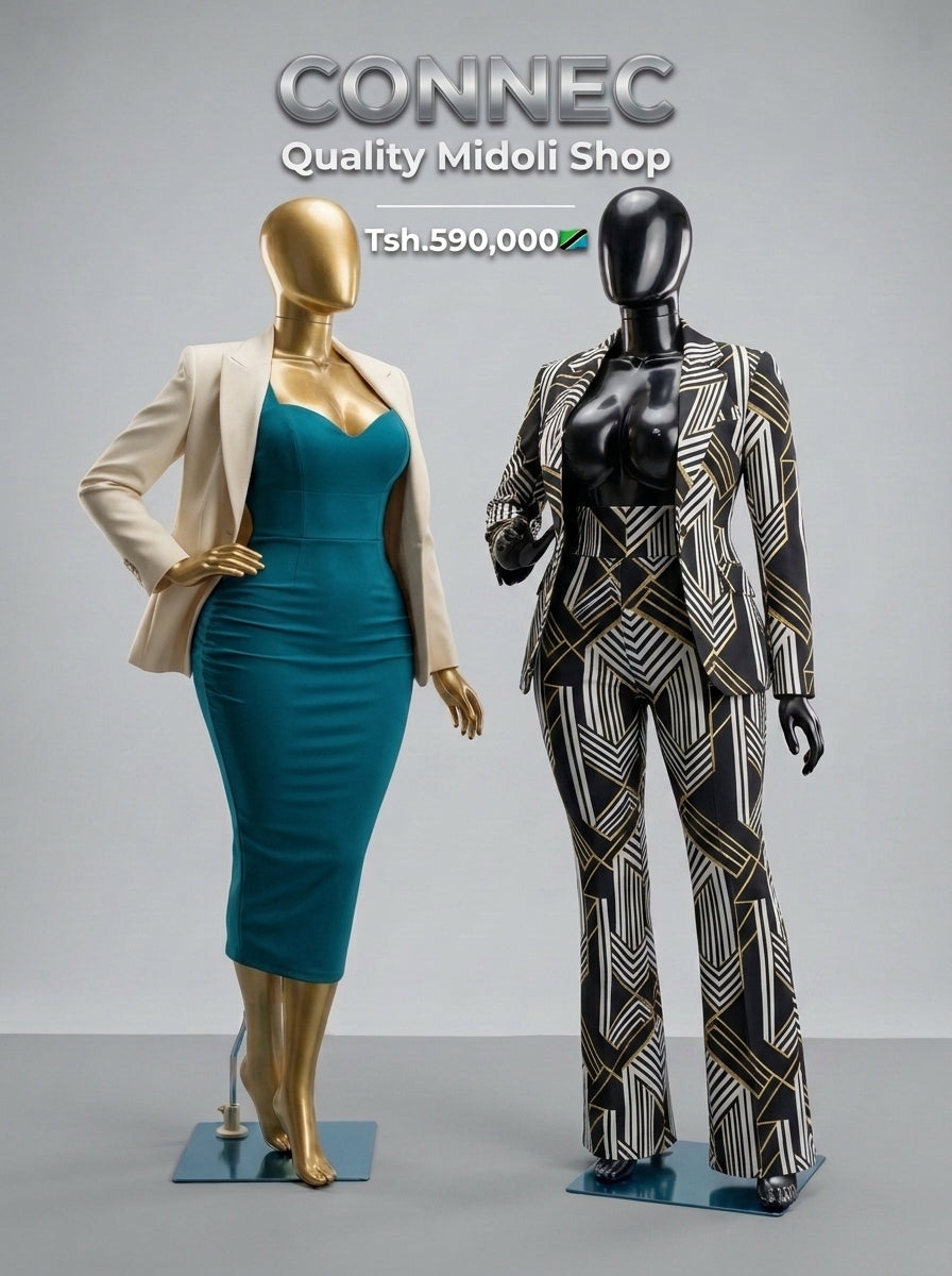 BBL Glossy Black Mannequin Pair