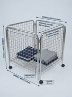 Folding Wire Merchandising Display Bin