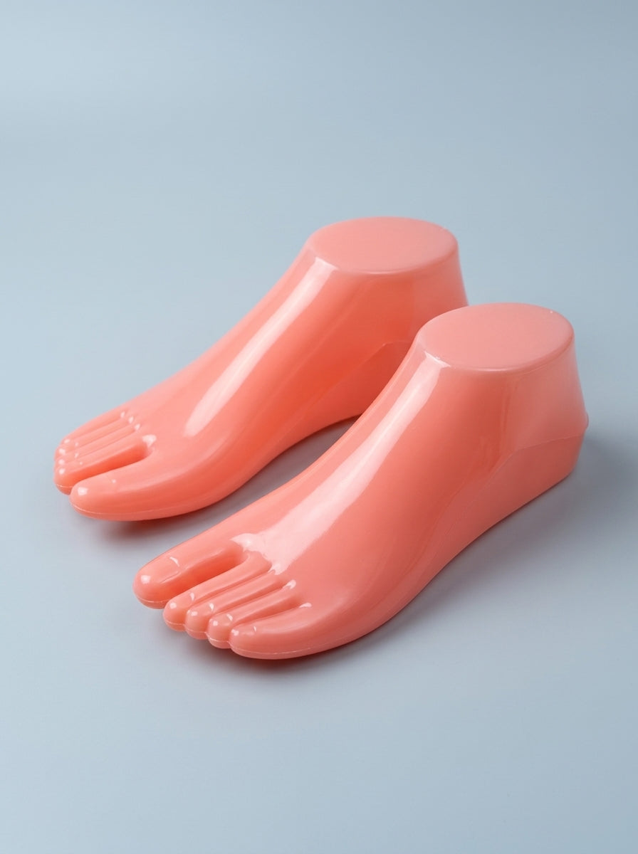 Mannequin Foot Display — Pair (Peach)