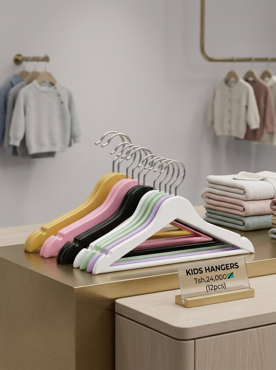 Premium Kids' Clothing Hangers (12 pcs)