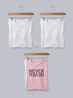 Clear Plastic Garment Packaging Bags (Hangable, 100pcs)