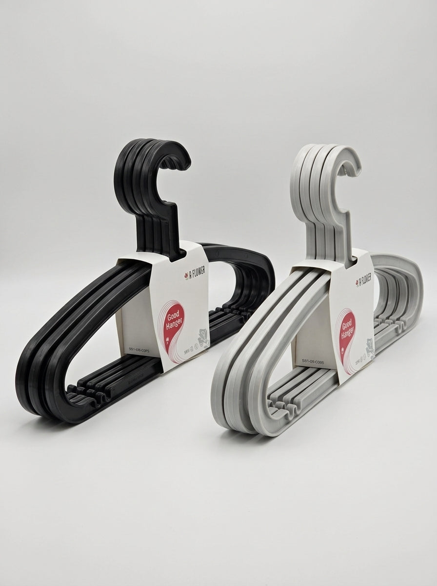 A Flower Premium Plastic Garment Hangers (5pcs)