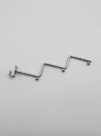 Modular zigzag merchandise hooks chrome 12 pieces – shop hooks Tanzania