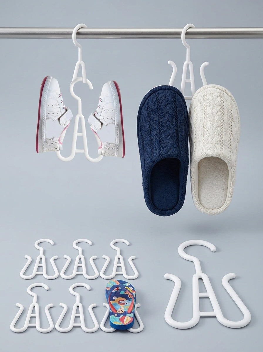 Multi-Hook Shoe & Slipper Hangers (10pcs)
