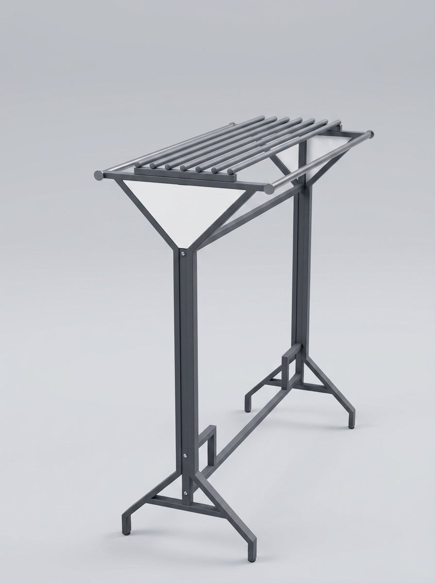 Industrial Y-Frame Multi-Rail Garment Display Rack