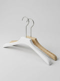 Plastic Hangers Natural & White (12pcs)