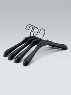 Black Plastic Hangers for Casual Wear (12pcs)