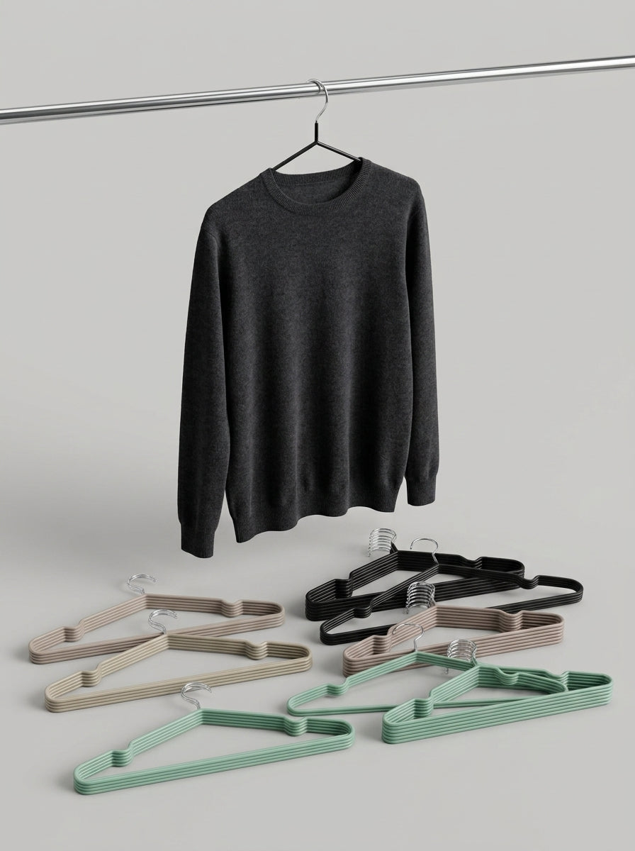 Hongrui HR Anti-Skid Coat Hangers — Pack of 10