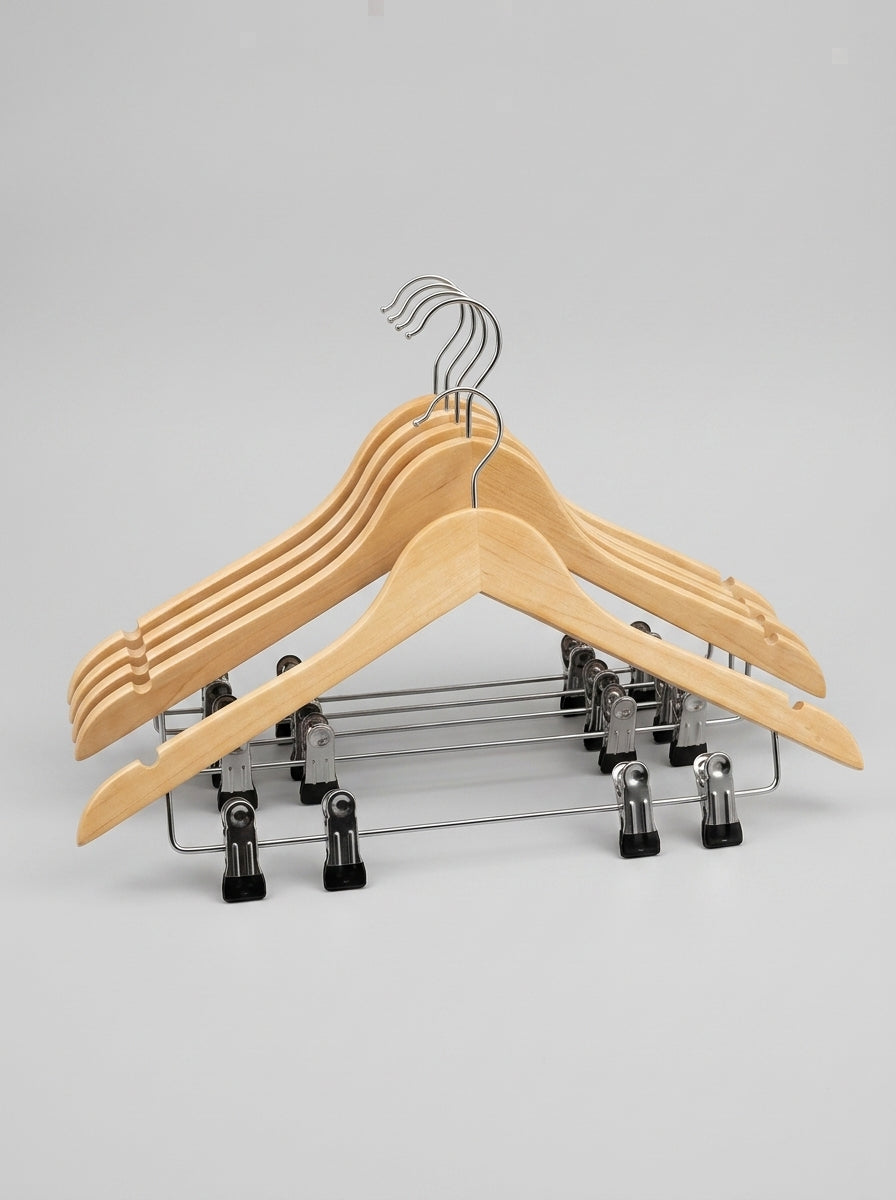 Wooden Clip Hangers (12pcs)