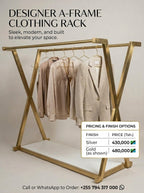 Designer A-Frame Clothing Rack