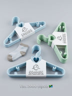 Kids' Plastic Hangers – Heart Hook (8pcs)