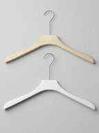 Plastic Hangers Natural & White (12pcs)