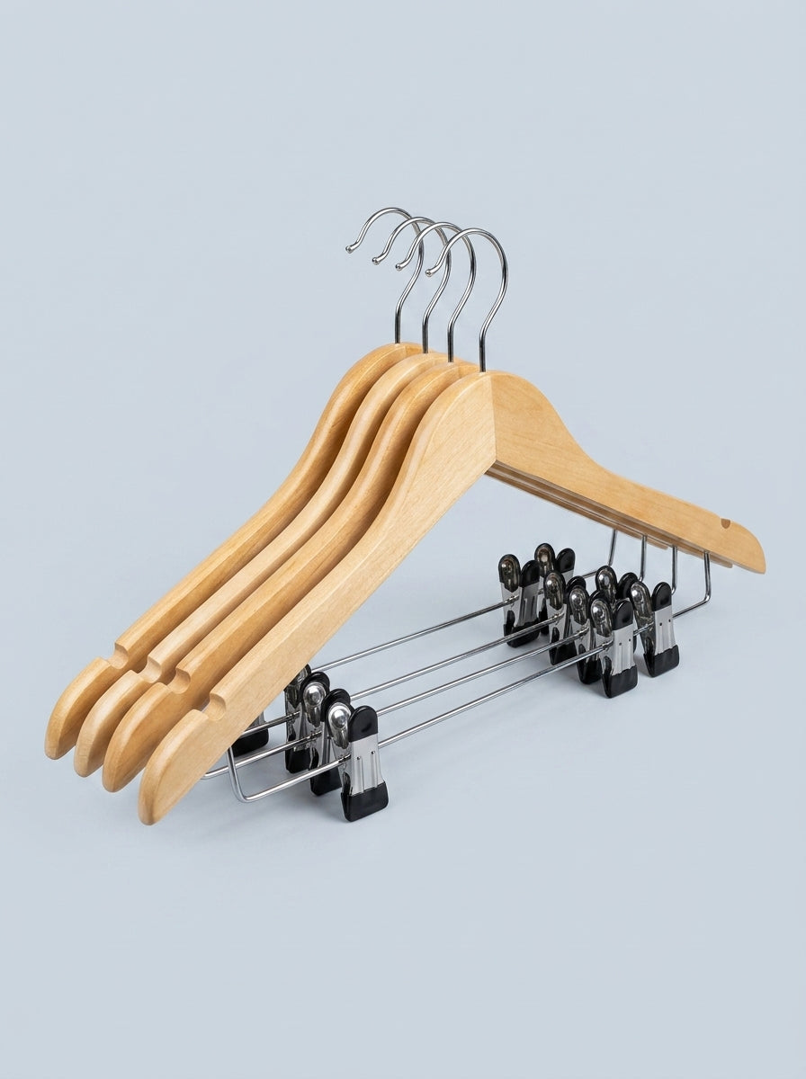 Wooden Clip Hangers (12pcs)