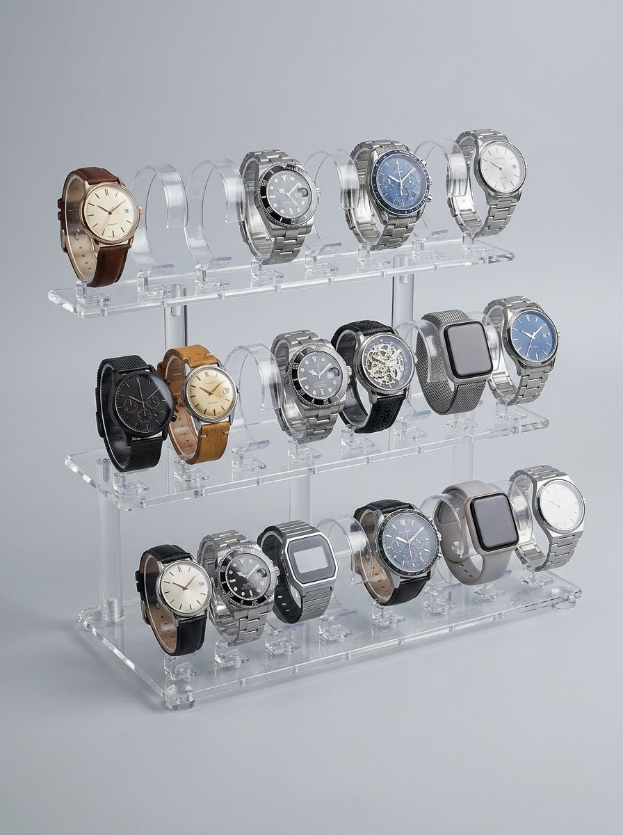 3-Tier Acrylic Watch Display Stand