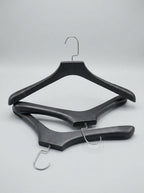 Premium Wide-Shoulder Garment Hanger — Matte Black