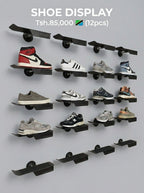 Wall-Mounted Floating Shoe Display Bracket (12pcs)