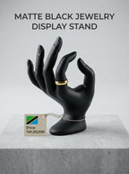 Matte Black Sculptural Hand Mannequin – Ring & Bracelet Display Stand