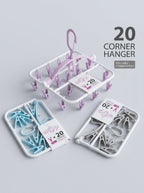 Foldable 20-clip corner hanger – photo 3