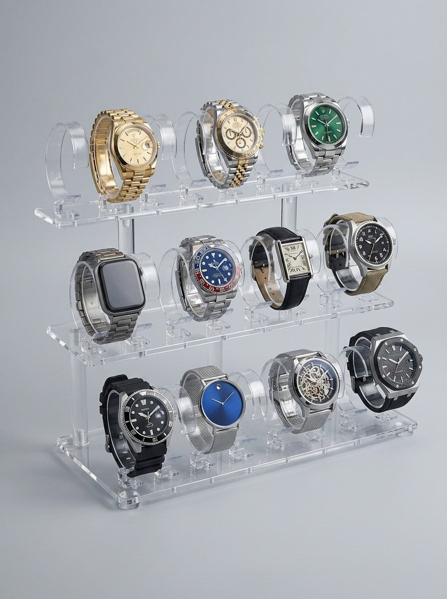 3-Tier Acrylic Watch Display Stand