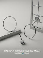 Chrome ring handles retail display hardware – photo 9