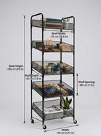 Premium Mesh Storage Cart