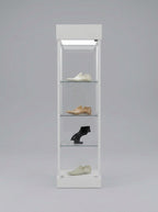 Premium White Glass Display Showcase