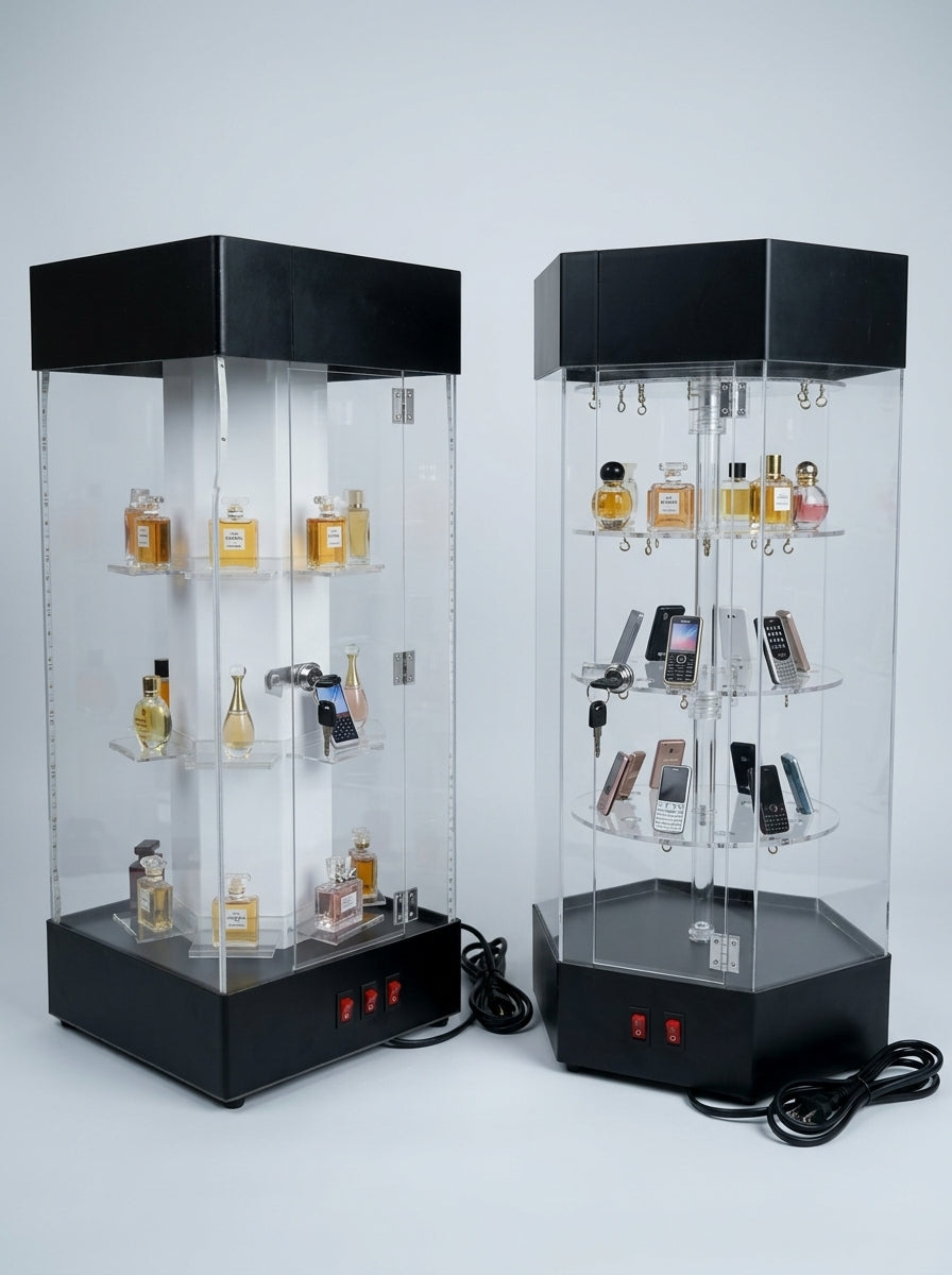 Rotating Acrylic Display Tower