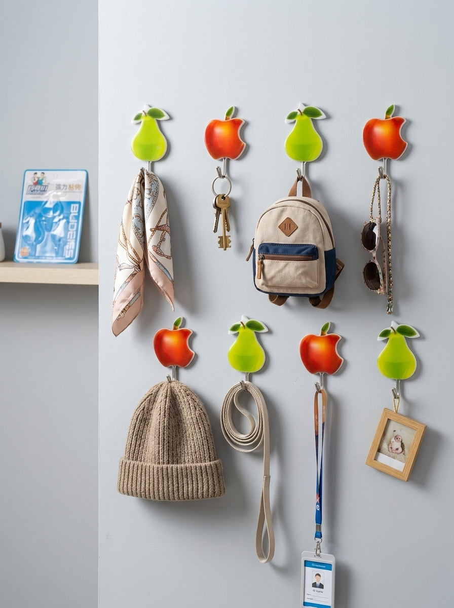 Fruit Adhesive Wall Hooks (3-Pack)