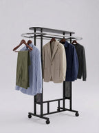 Double rail oval garment display rack – photo 2