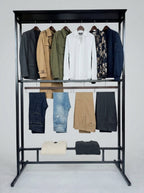Premium Adjustable Double-Rail Garment & Display System