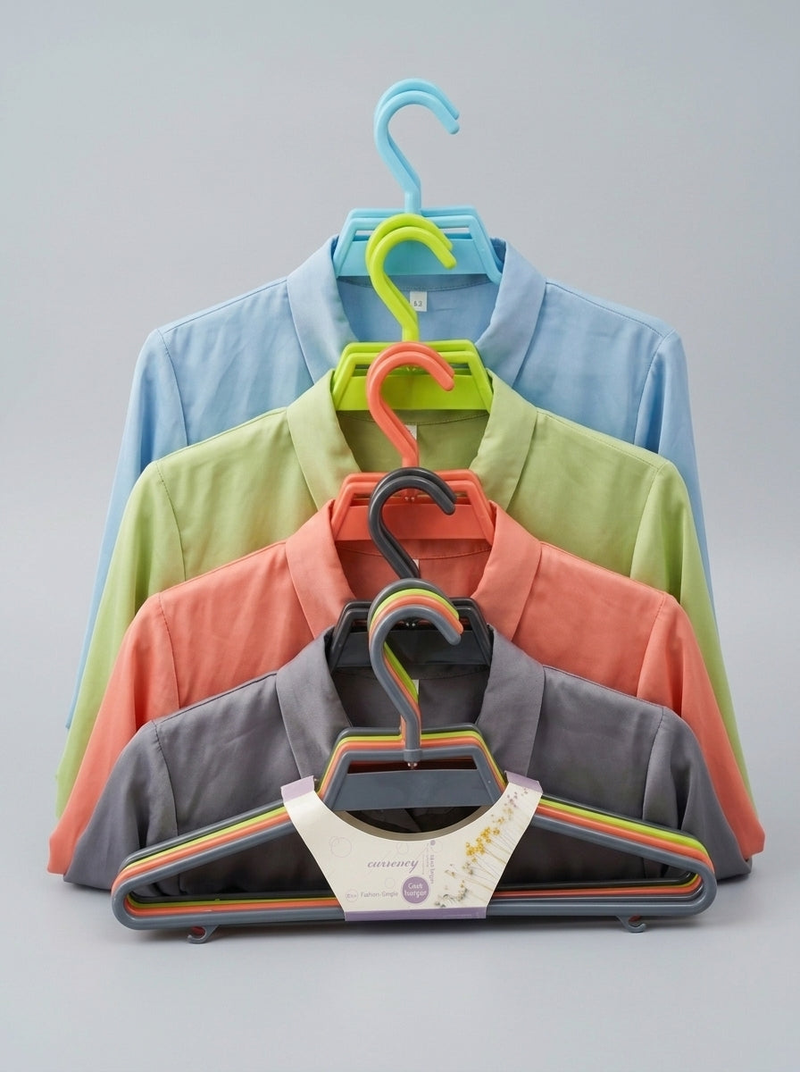 Colorful Plastic Garment Hangers