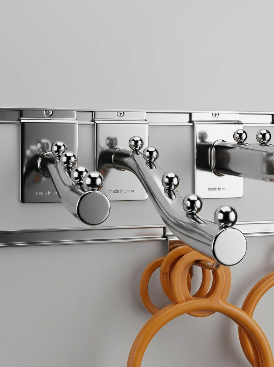 Chrome Waterfall Display Arms – Direct Surface Mount