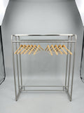 Double rail garment rack with top shelf stainless steel – Tanzania