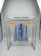 Double rail garment rack with top shelf – photo 3