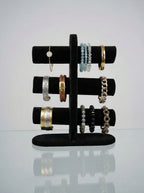 3-Tier Velvet Bracelet & Watch Stand