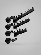 Aura Sculptural Metal-Bead Hanger – Thin Waterfall Wall Mount