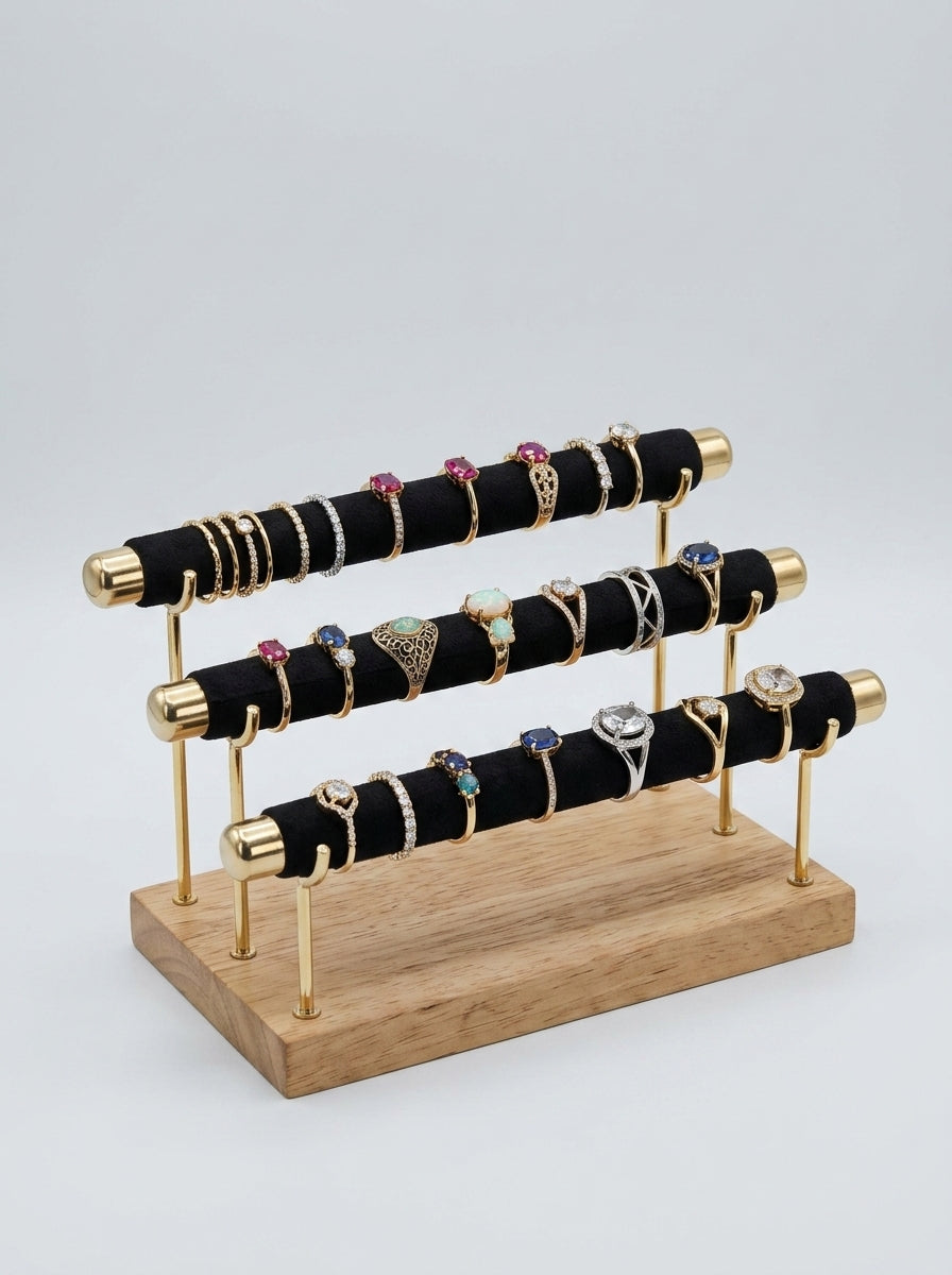 3-Tier Jewelry Ring & Bracelet Display Stand