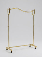 Gold Wave Clothing Display Rack