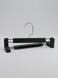 Black plastic clip pants and skirt hangers 12 pieces – Tanzania