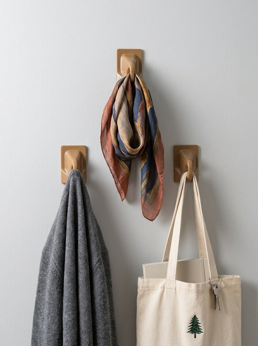 Adhesive Hooks (Triple)