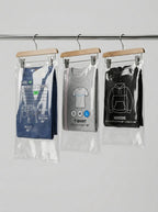 Clear Plastic Garment Packaging Bags (Hangable, 100pcs)
