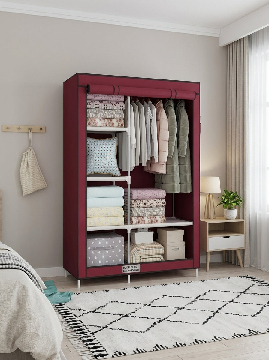 Model 88105 Portable Fabric Wardrobe – 105×45×170cm