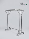 Double Rail Chrome Garment Display Rack