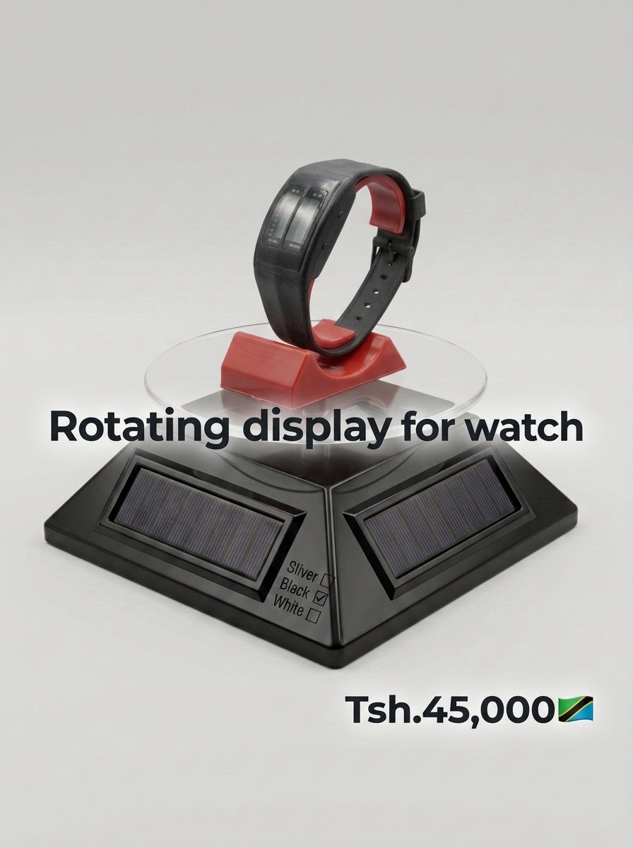 Solar Rotating Display Stand
