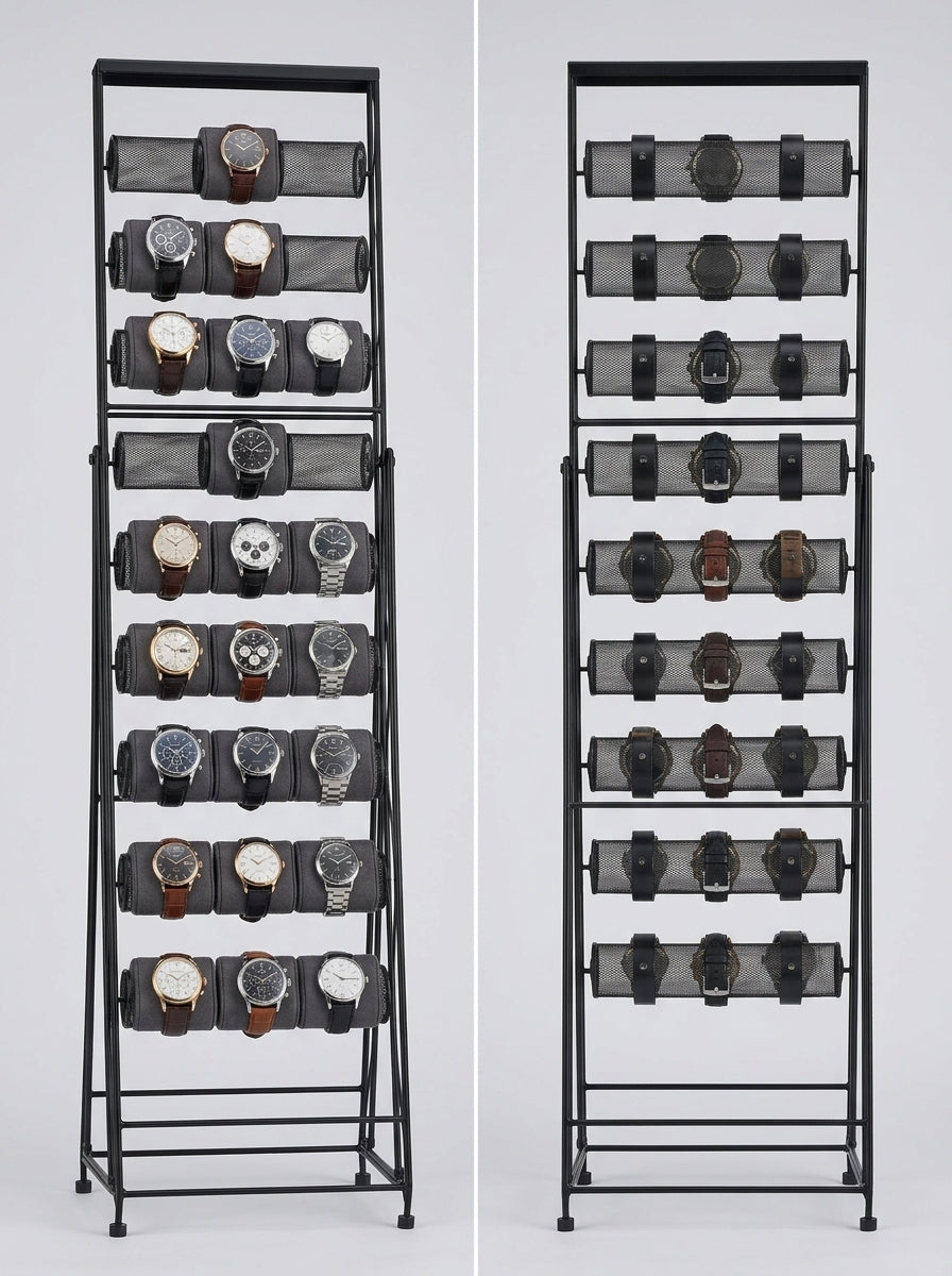 Watch & Bracelet Multi-Tier Display Rack (10-Tier Freestanding)