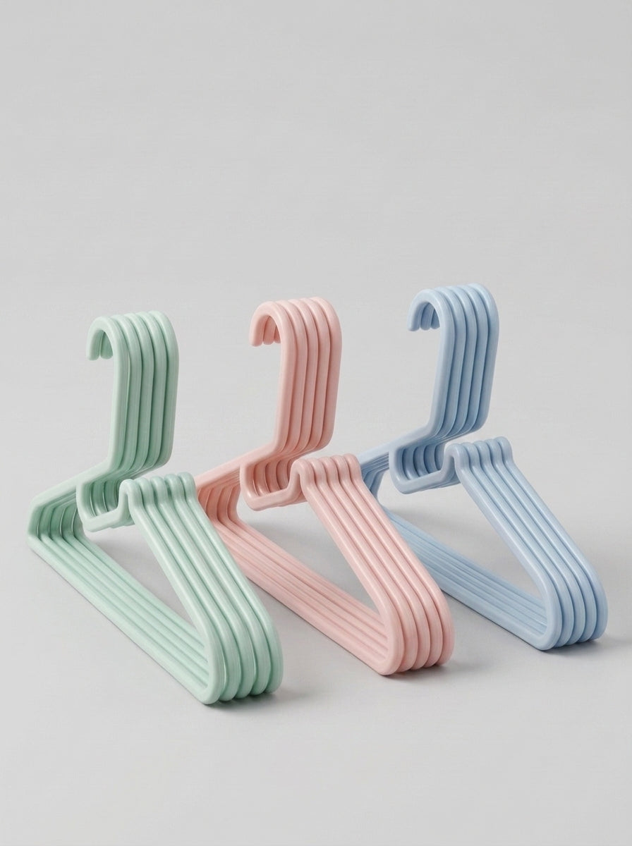 Pastel Hangers – Mint, Pink & Blue Collection (5pcs)