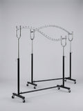 Wave Garment Display Rack – Chrome & Black
