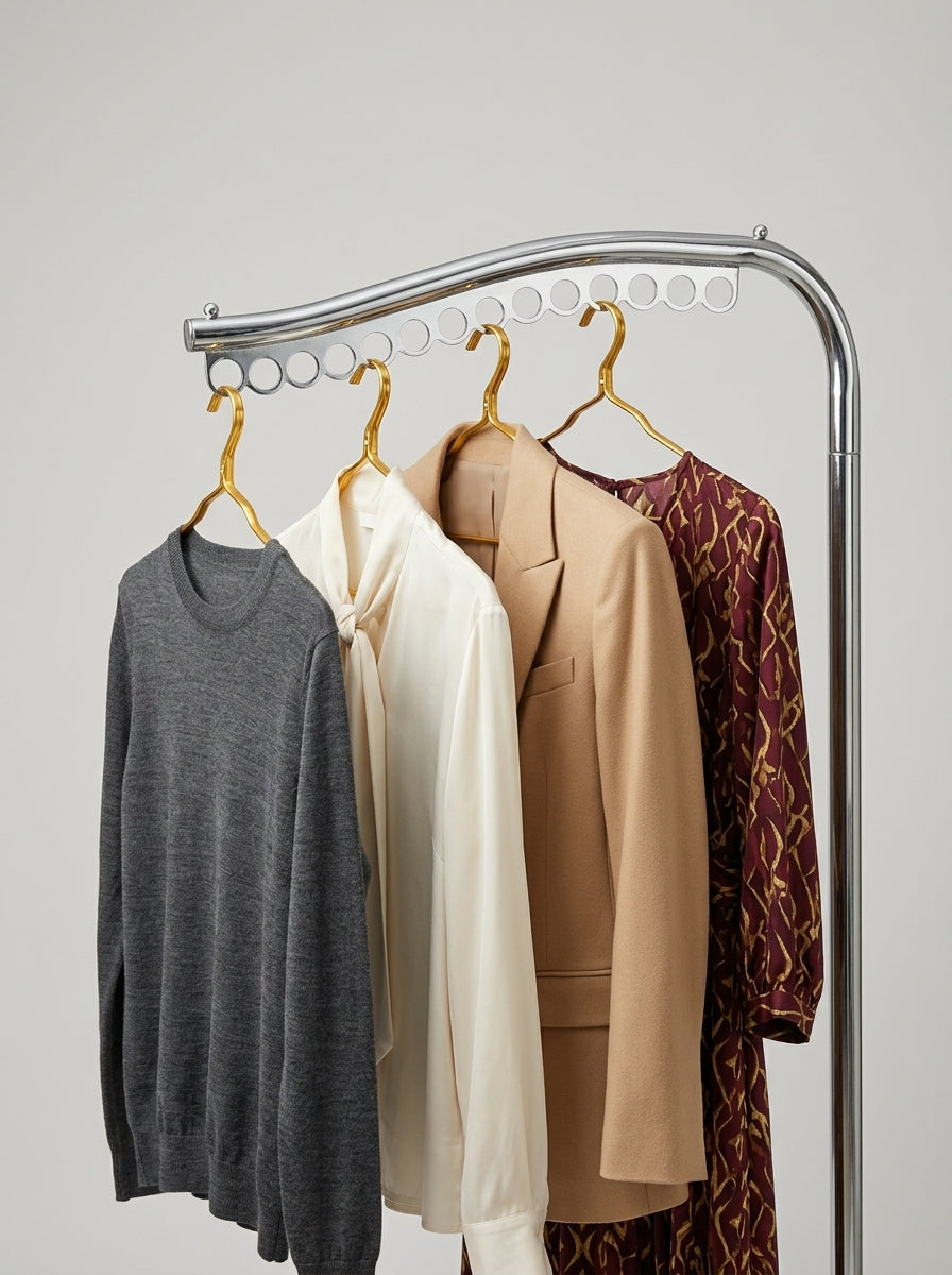 Premium Gold-Coated Wire Hangers (10pcs)