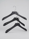 Premium Wide-Shoulder Garment Hanger — Matte Black